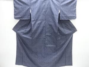 亀甲に抽象模様織出し本場泥大島紬着物（5マルキ）